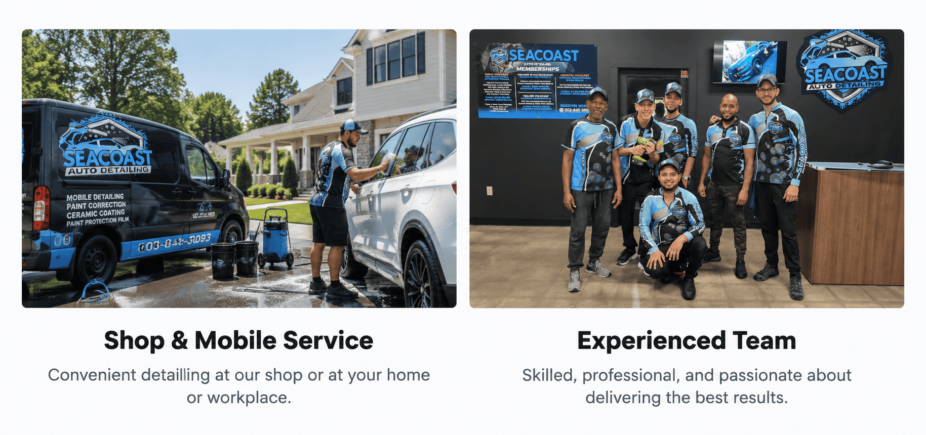 Seacoast Auto Detailing mobile service and experienced team